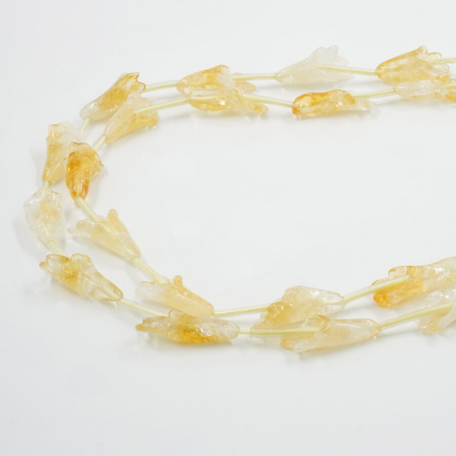 Citrino fili tulipani 32x14mm