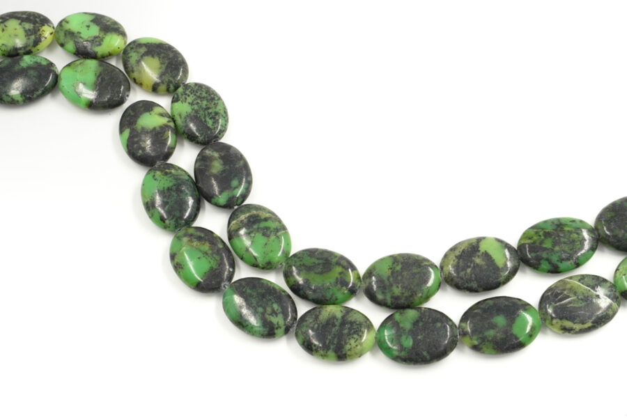 Crisoprasio fili ovali piatti 30x22mm