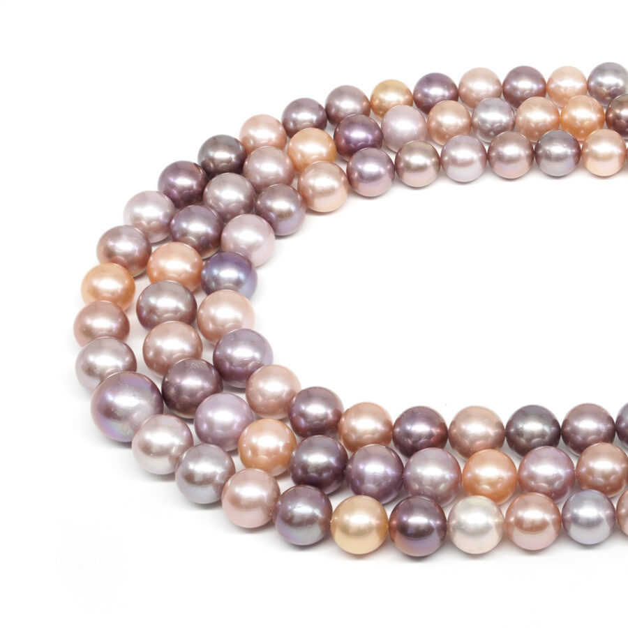 Edison Pearls fili tondi a gradazione 11-14mm – Colore Naturale e Multicolor