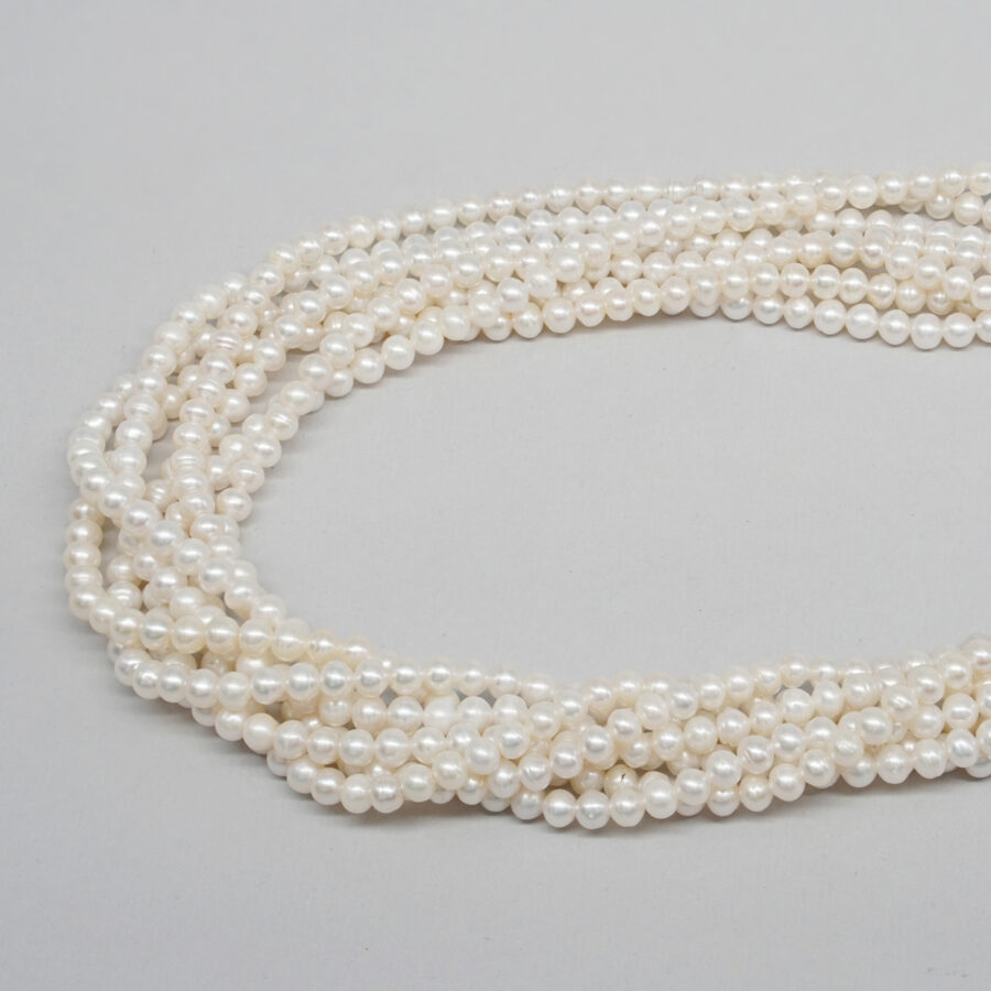Perle d’Acqua Dolce fili tondi 3½-4mm