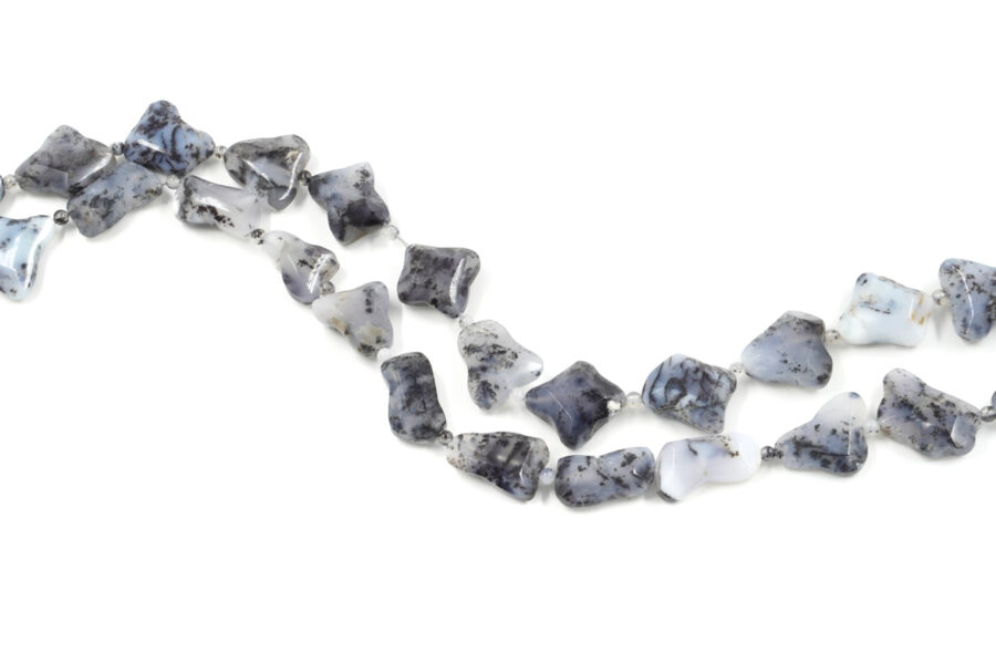 Agata Dendrite fili forme varie sfaccettate 20x18mm – 20x14mm