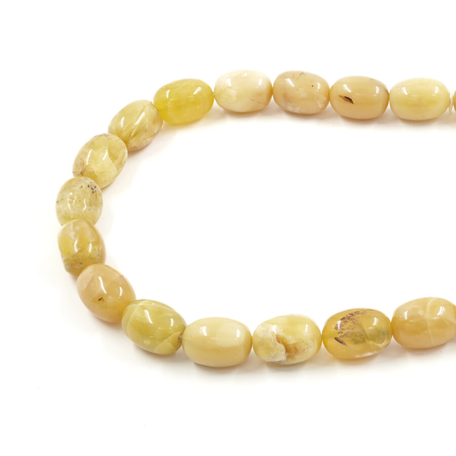 Opale Giallo fili olive 14x18mm