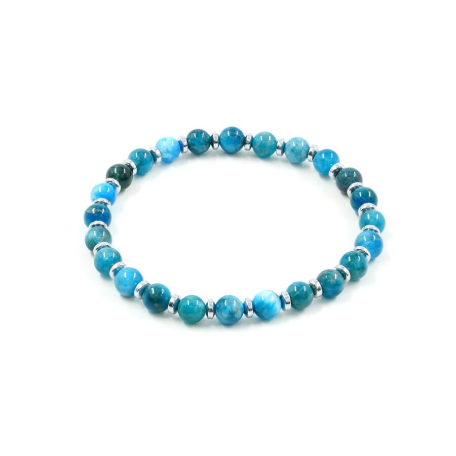 Bracciale Elastico con apatite, ematite
