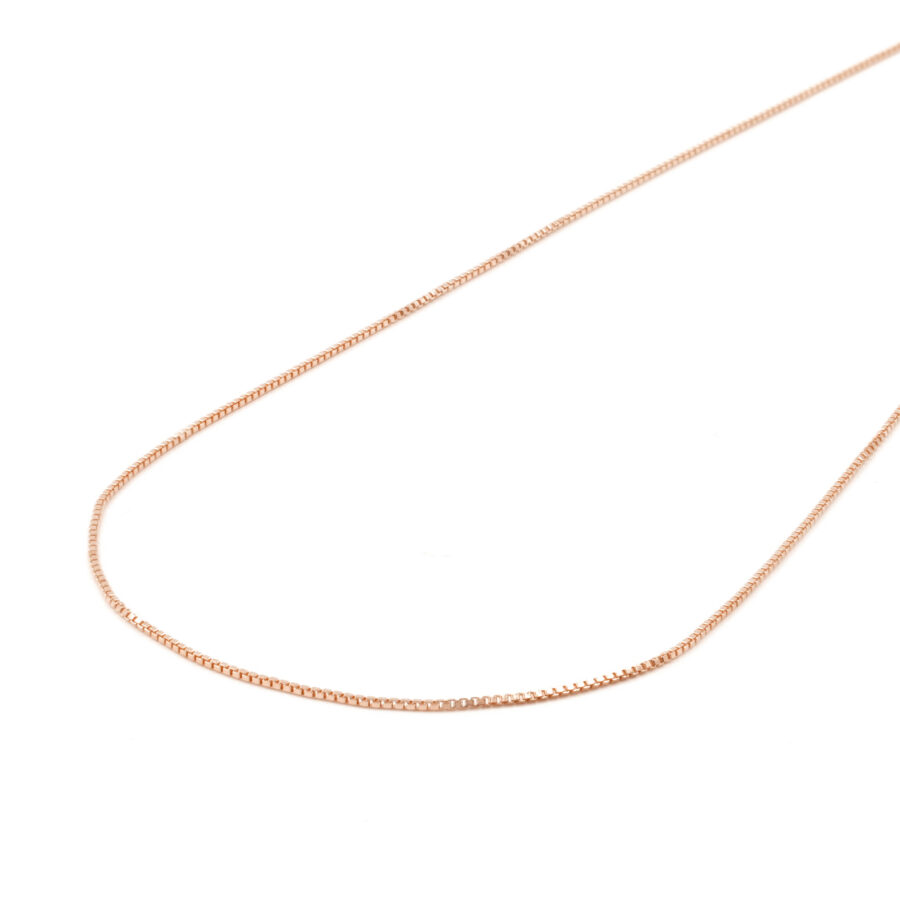 Collana Veneziana in argento 925 con bollatina –  1,15gr –  40cm – Rosè
