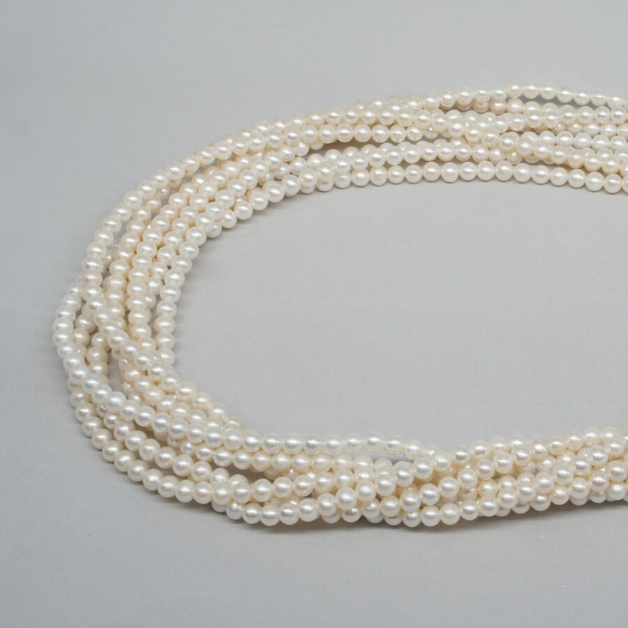 Perle d’Acqua Dolce fili tondi 3½-4mm