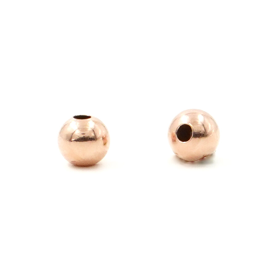 Argento 925 distanziatore round 4mm [Buste da 5,00gr] – Rosè