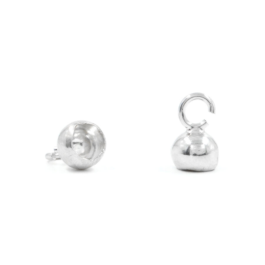 Argento 925 Coppiglia 5mm per cera lacca, anello <strong>aperto</strong> [Buste da 12pz] - Argentato