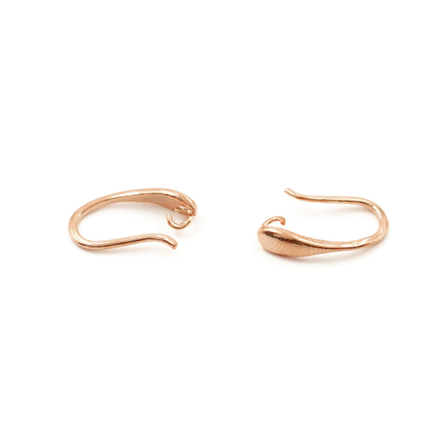 Argento 925 orecchino con gancio 13x4mm – Rosè