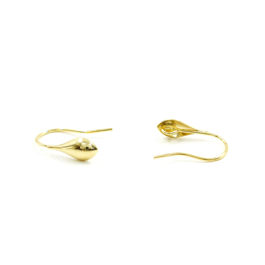 Argento 925 orecchini monachine goccia – Dorato