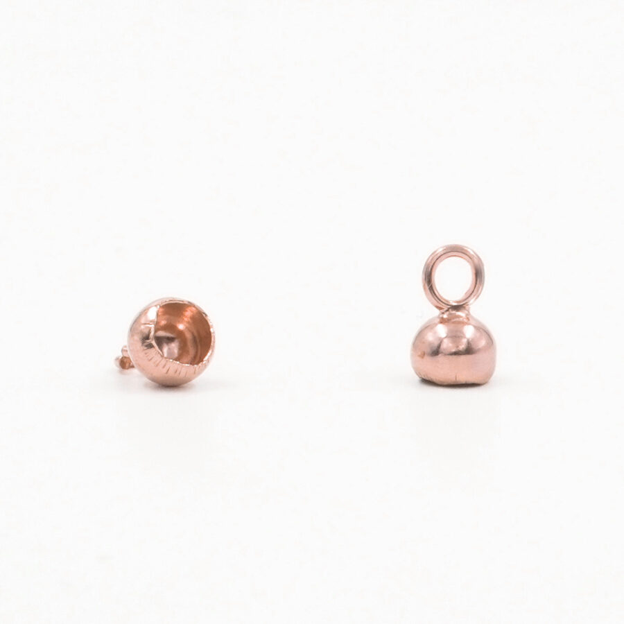 Argento 925 Coppiglia 6mm per cera lacca, anello chiuso – Rosè