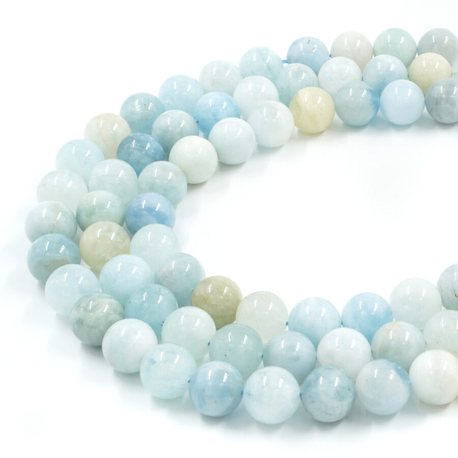 Acquamarina Multicolor fili tondi 4mm a 14mm - immagine 3