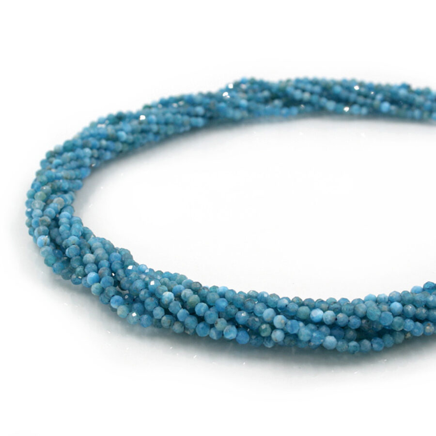 Apatite fili tondi sfaccettati 3½mm