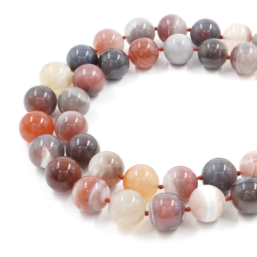 Agata Botswana Rossa fili tondi 10mm a 20mm - immagine 4