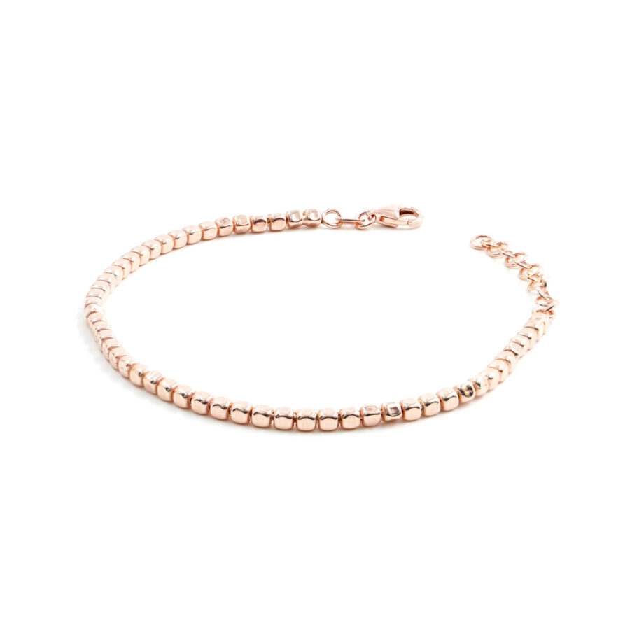 Bracciale in argento con dado 3mm – Rose'