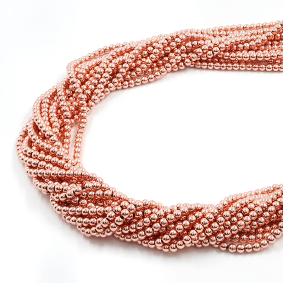 Ematite fili tondi 3mm Rosa