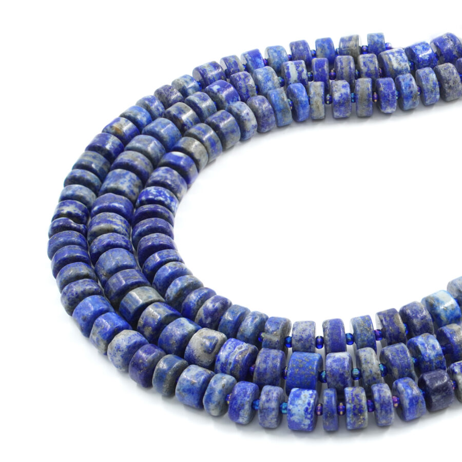 Lapis fili rondelle ~13x8mm