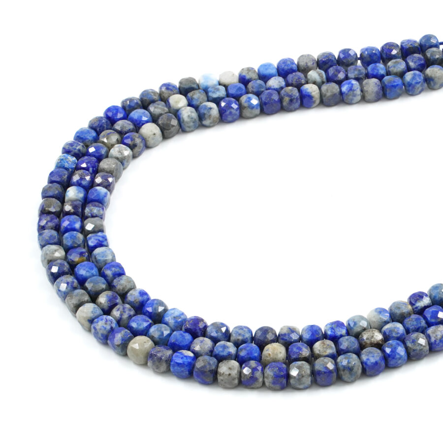 Lapis fili cubi sfaccettati 6mm