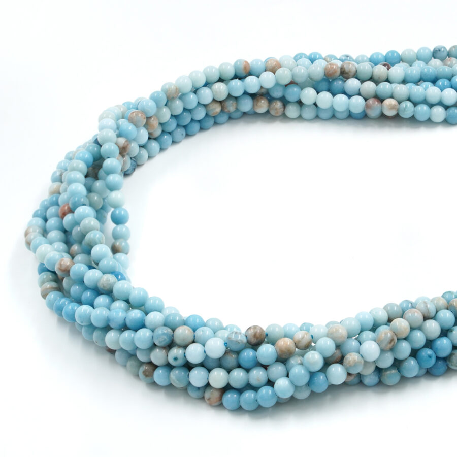 Larimar fili tondi 4mm a 12mm – Qualità A - immagine 2