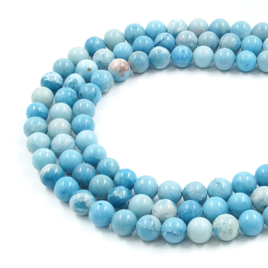 Larimar fili tondi 4mm a 12mm – Qualità A