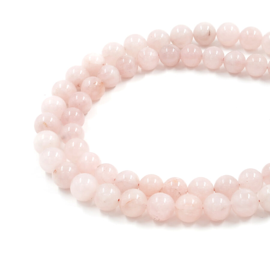 Quarzo rosa fili tondi 10mm a 18mm - immagine 2