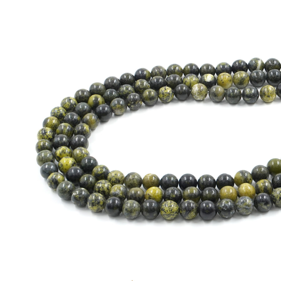 Serpentinite Verde fili tondi 8mm