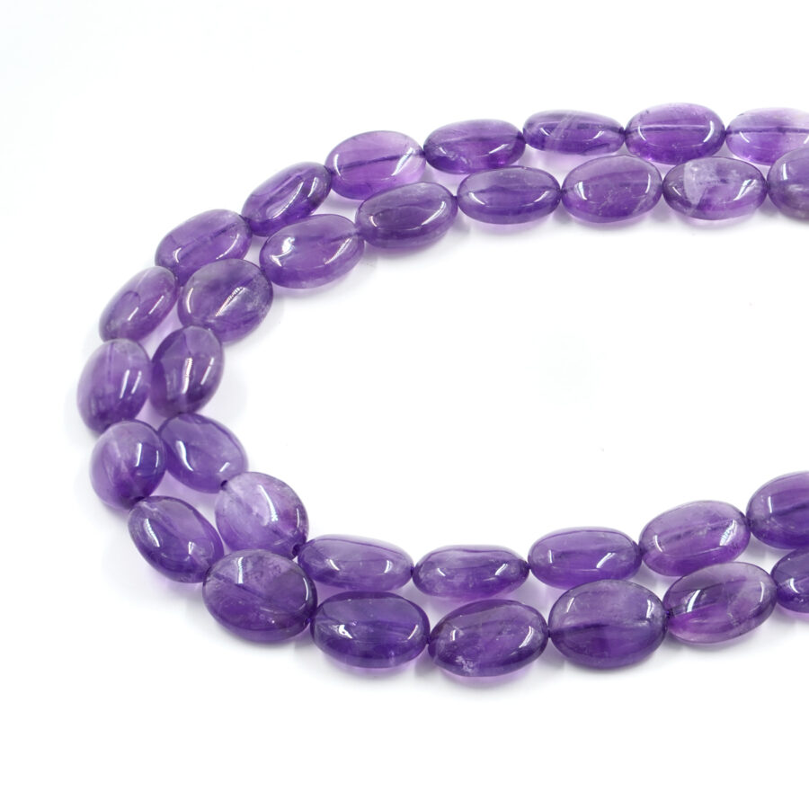 Ametista fili ovali piatti 16x12mm – Qualità A