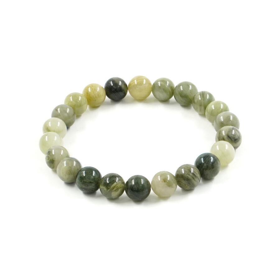 Bracciale elastico Diaspro Green Line 8mm