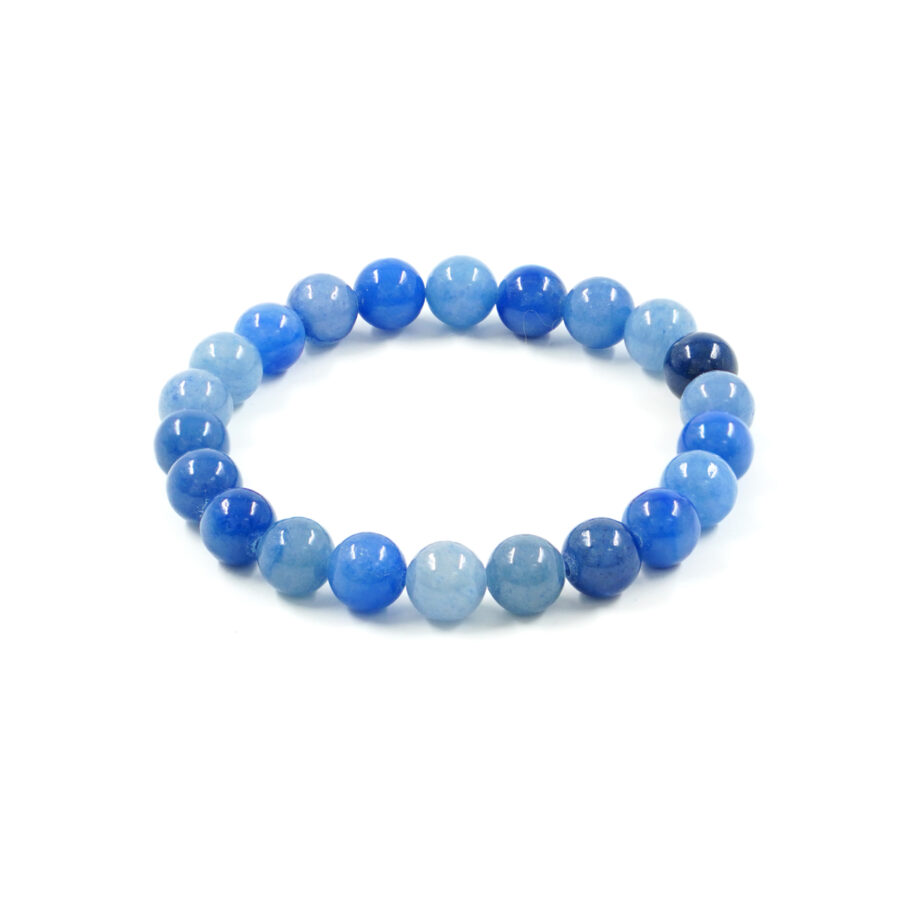 Bracciale elastico Avventurina Blu 8mm