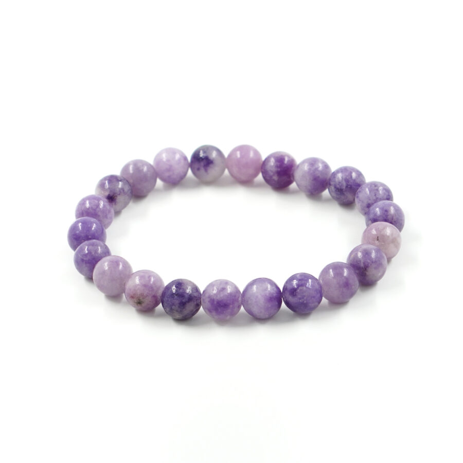 Bracciale elastico Diaspro Viola 8mm