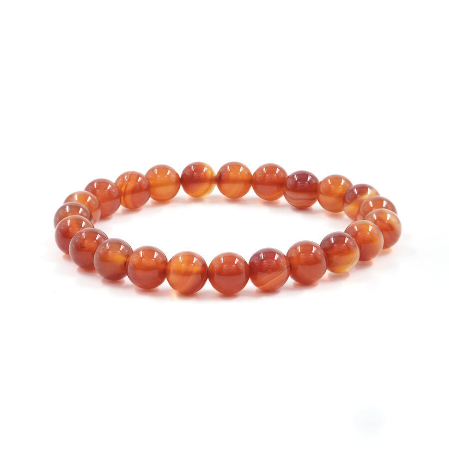 Bracciale elastico Agata Rossa 6mm