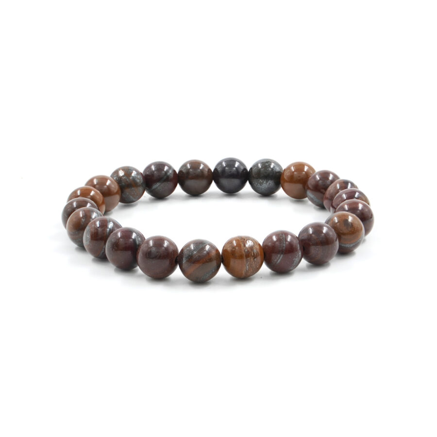 Bracciale elastico Occhio di Tigre Ferroso 8mm