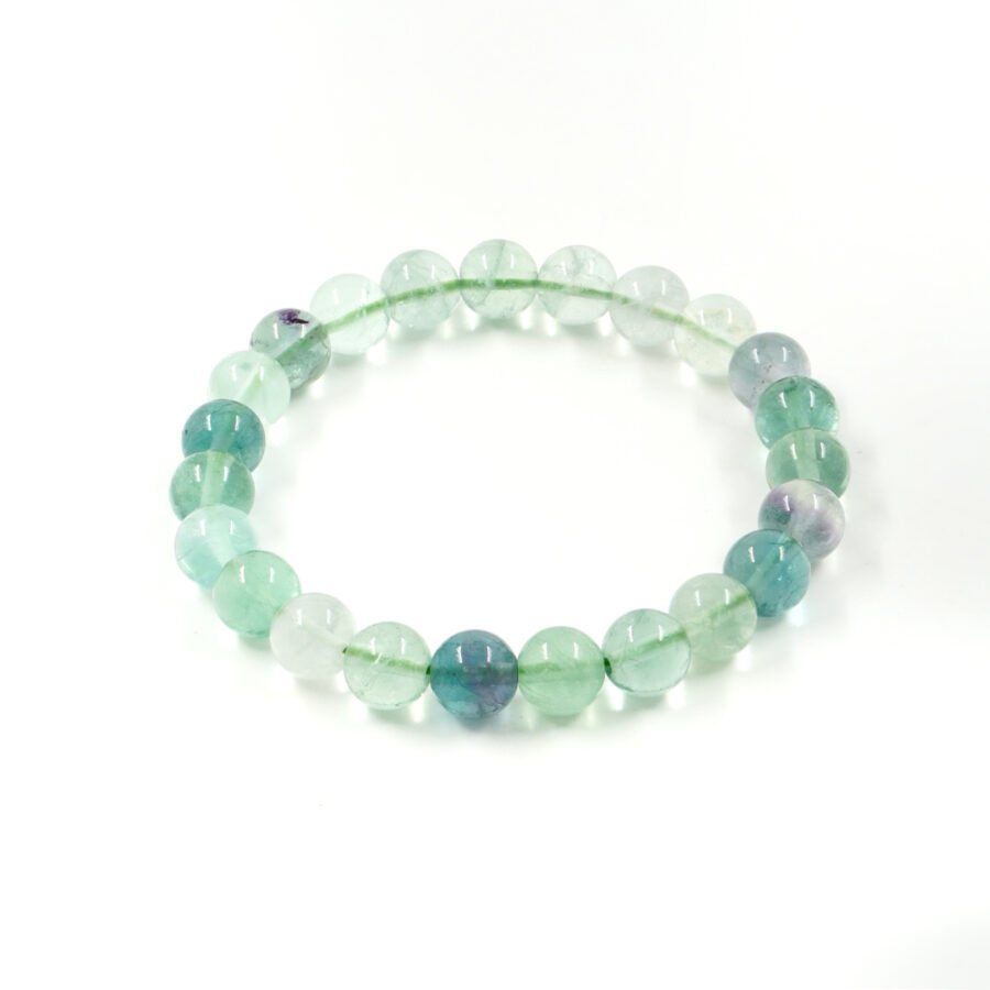 Bracciale elastico Fluorite 6mm