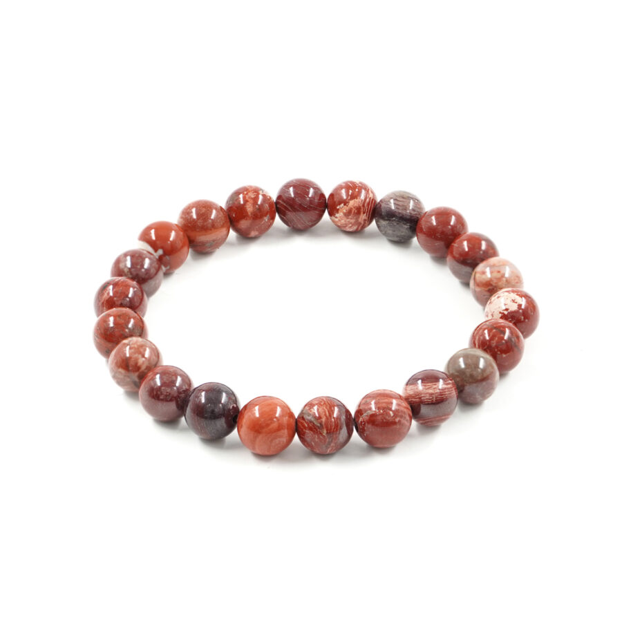 Bracciale elastico Diaspro Rosso 6mm