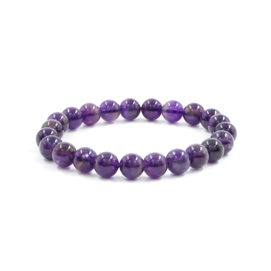 Bracciale elastico Ametista 6mm
