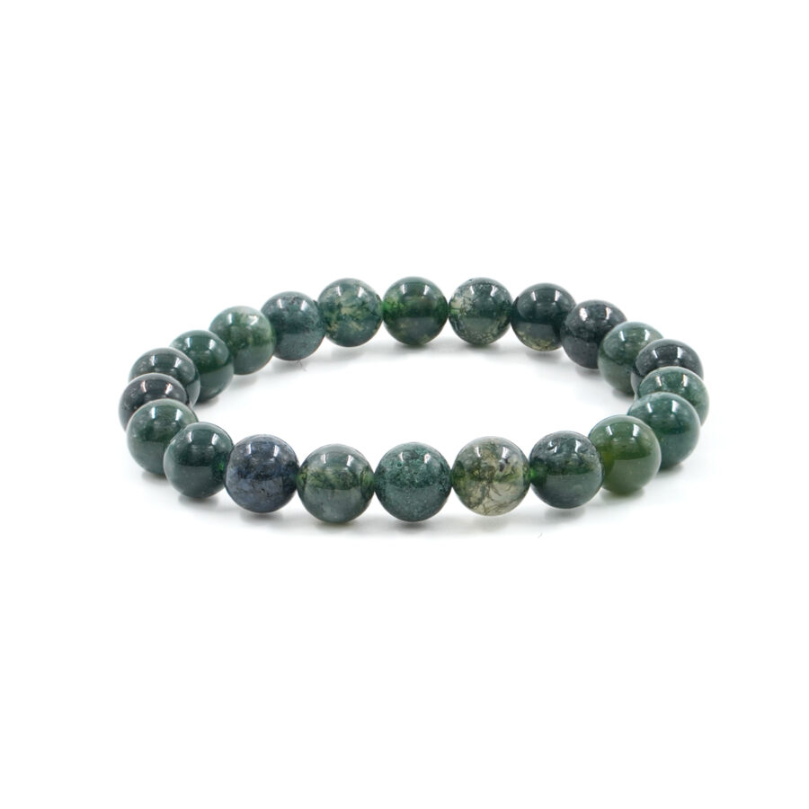 Bracciale elastico Agata Muschiata 6mm