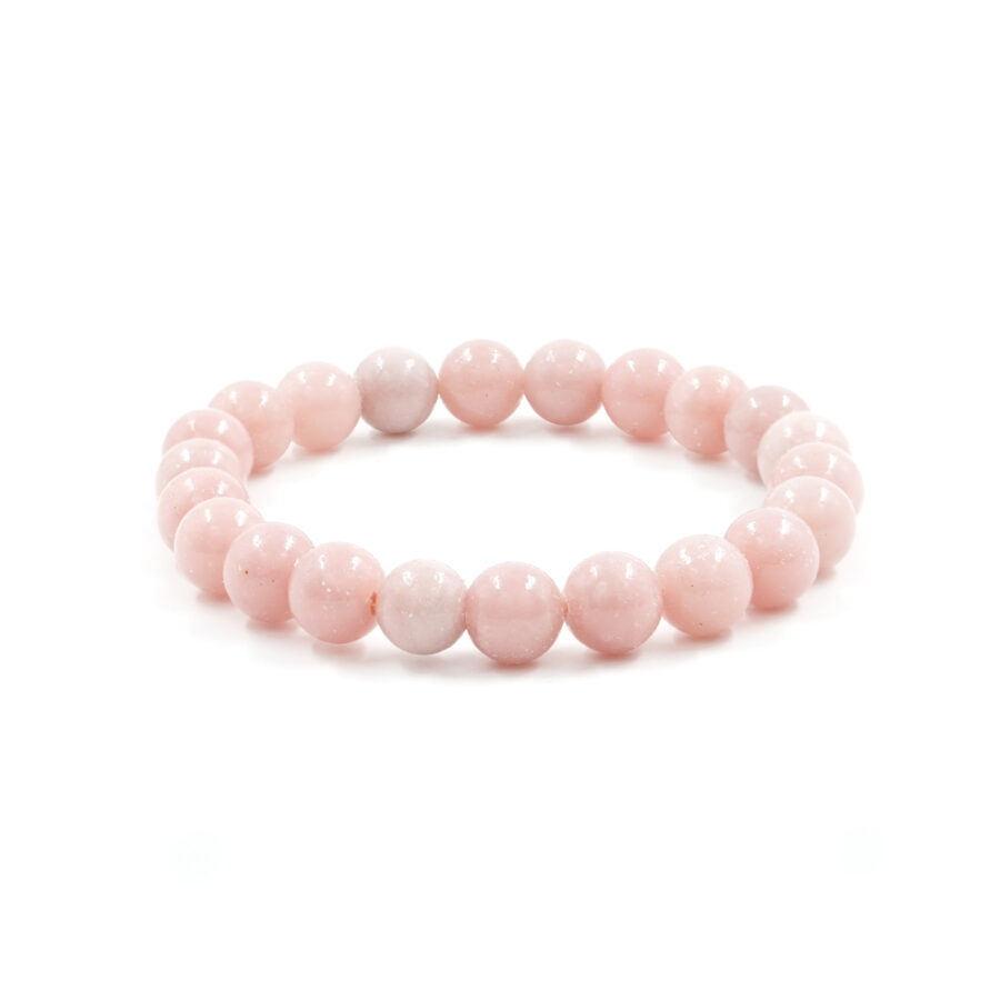 Bracciale elastico Opale Rosa 8mm