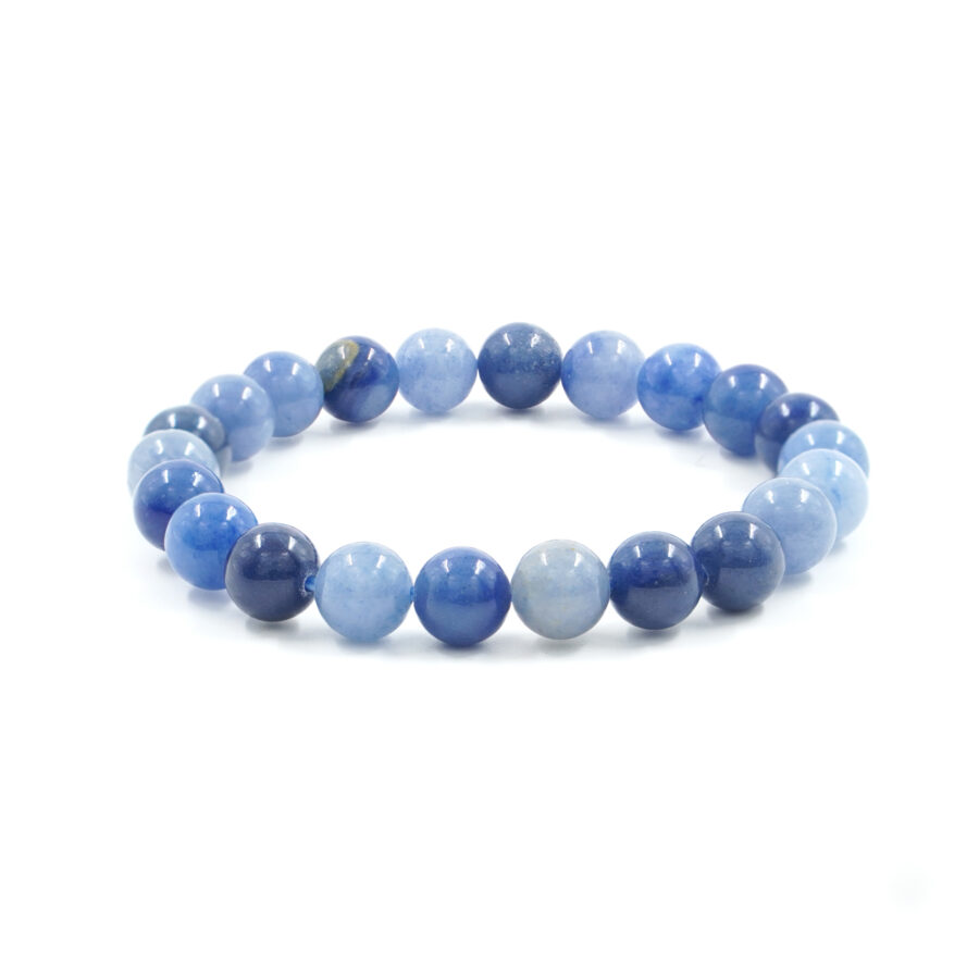 Bracciale elastico Avventurina Blu 8mm