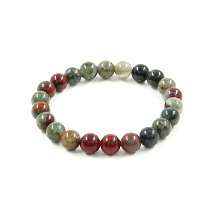 Bracciale elastico Diaspro Africano Blood Stone 6mm