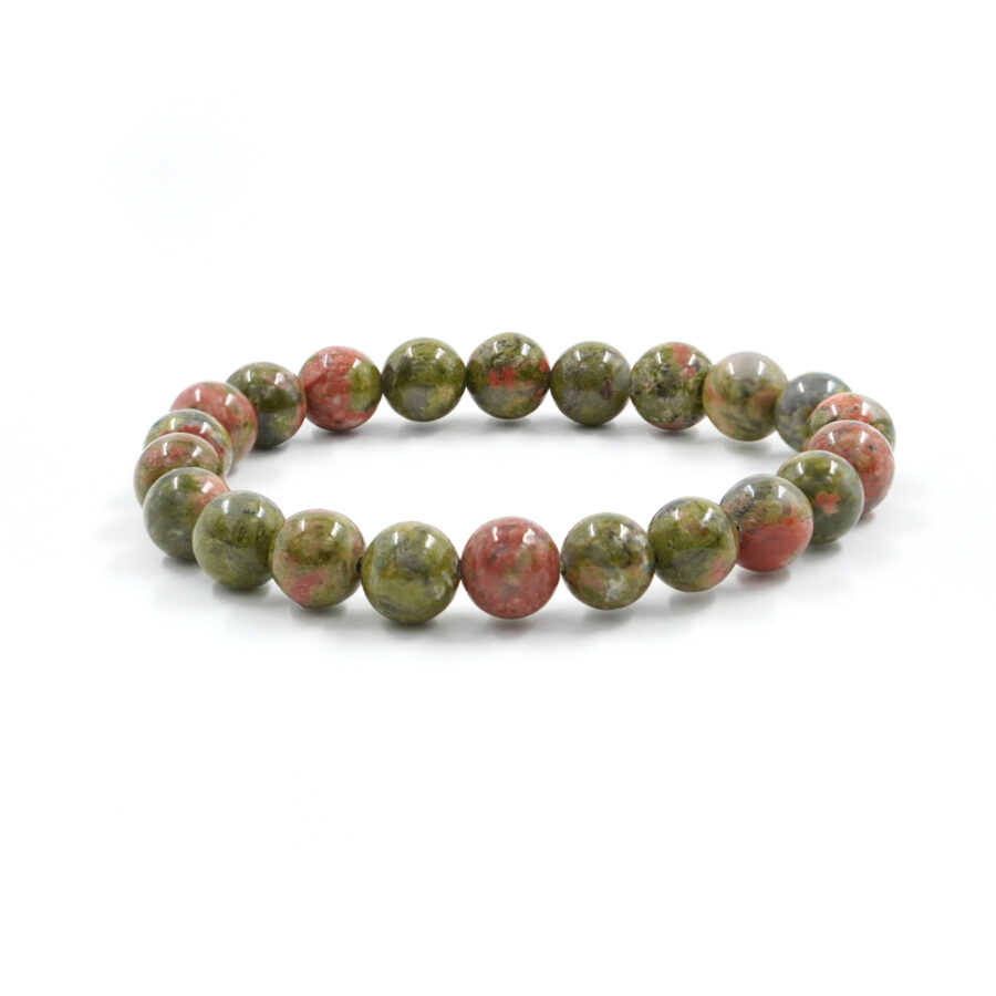 Bracciale elastico Diaspro Unakite 8mm