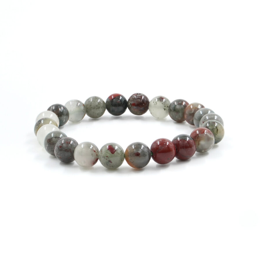 Bracciale elastico Diaspro Blood Stone 8mm