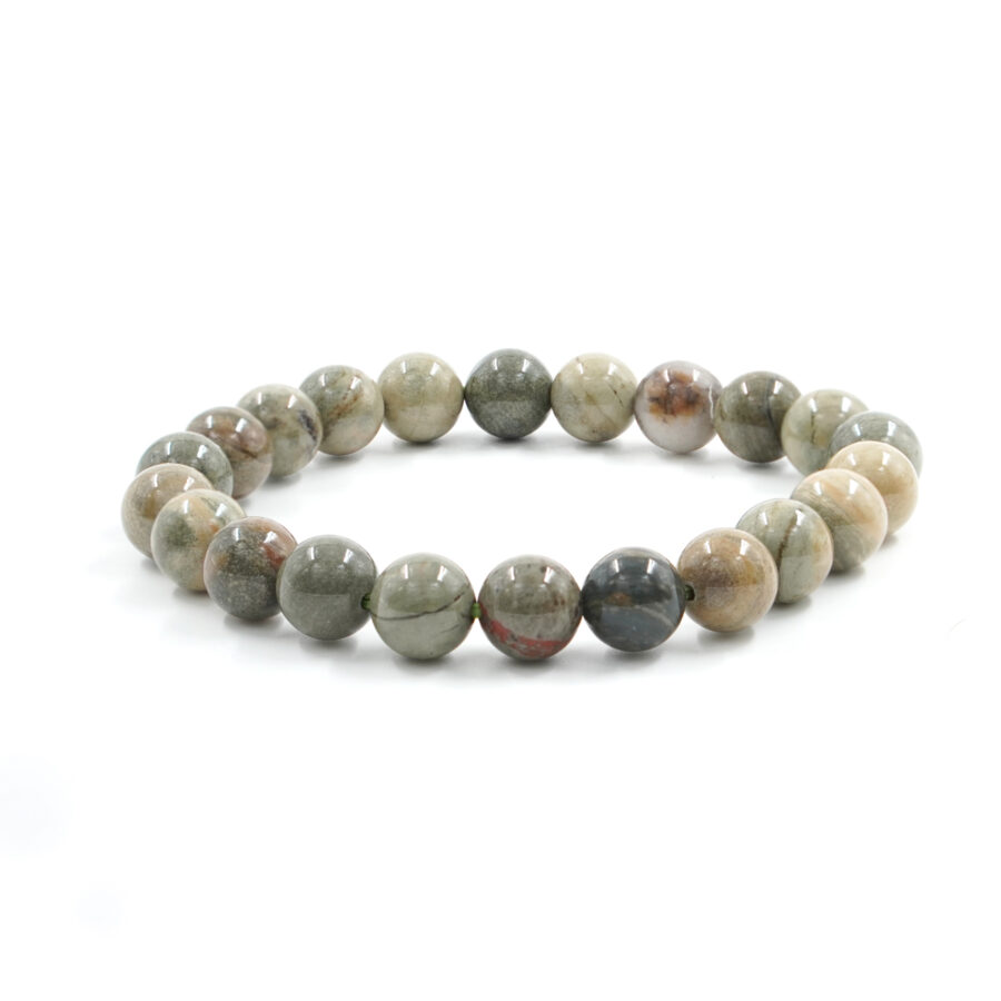 Bracciale elastico Diaspro Verde 6mm