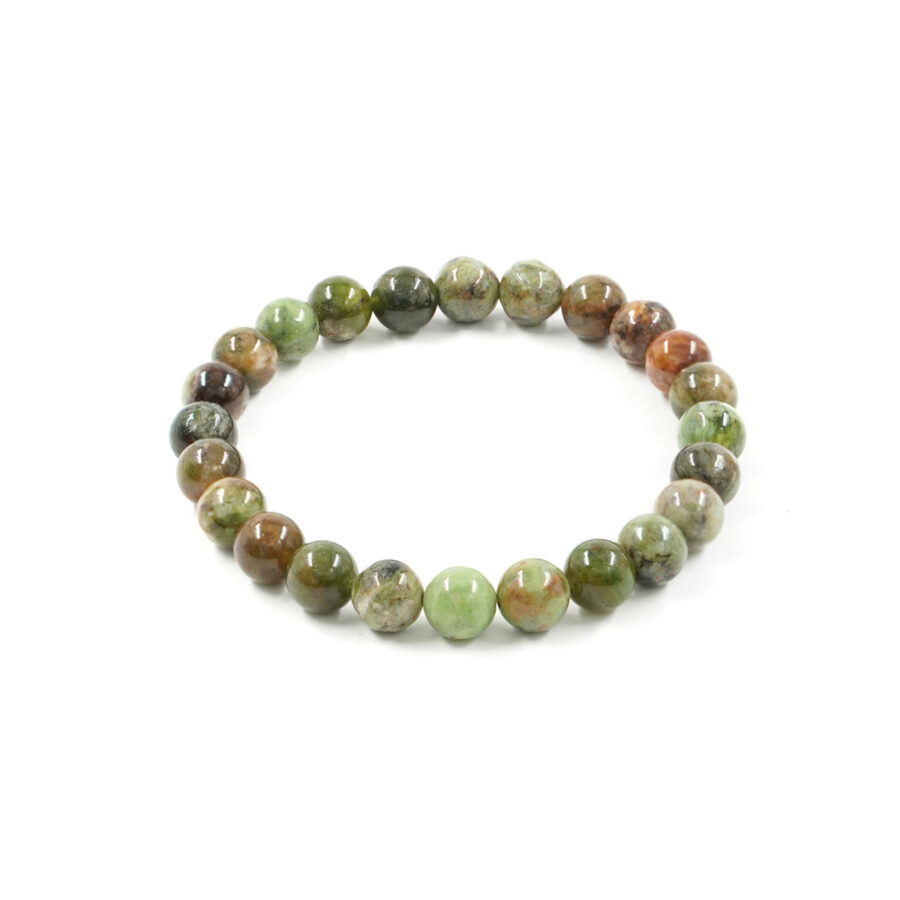 Bracciale elastico Opale Verde 6mm