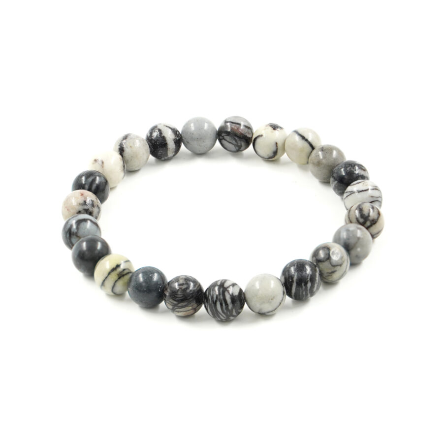 Bracciale elastico Diaspro Picasso 6mm