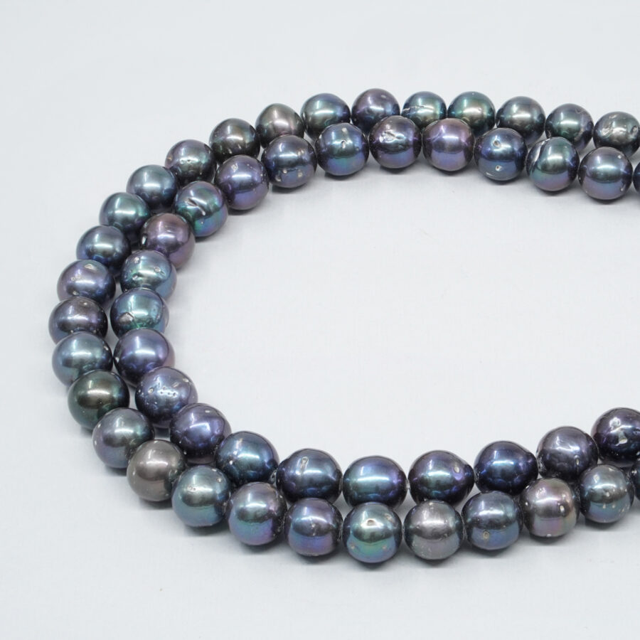 Edison Pearls fili tondi 9-10mm – Colore Nero