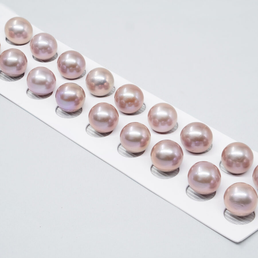 Edison Pearls coppie tonde 13-14mm – Color Naturale