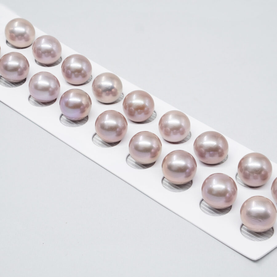 Edison Pearls coppie tonde 13-14mm – Color Naturale - immagine 2