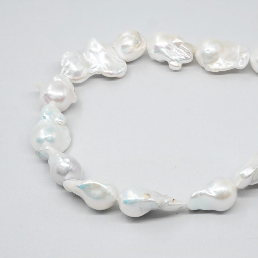 Perle d'Acqua Dolce fili barocco con nucleo 15-18mm - peso 110gr