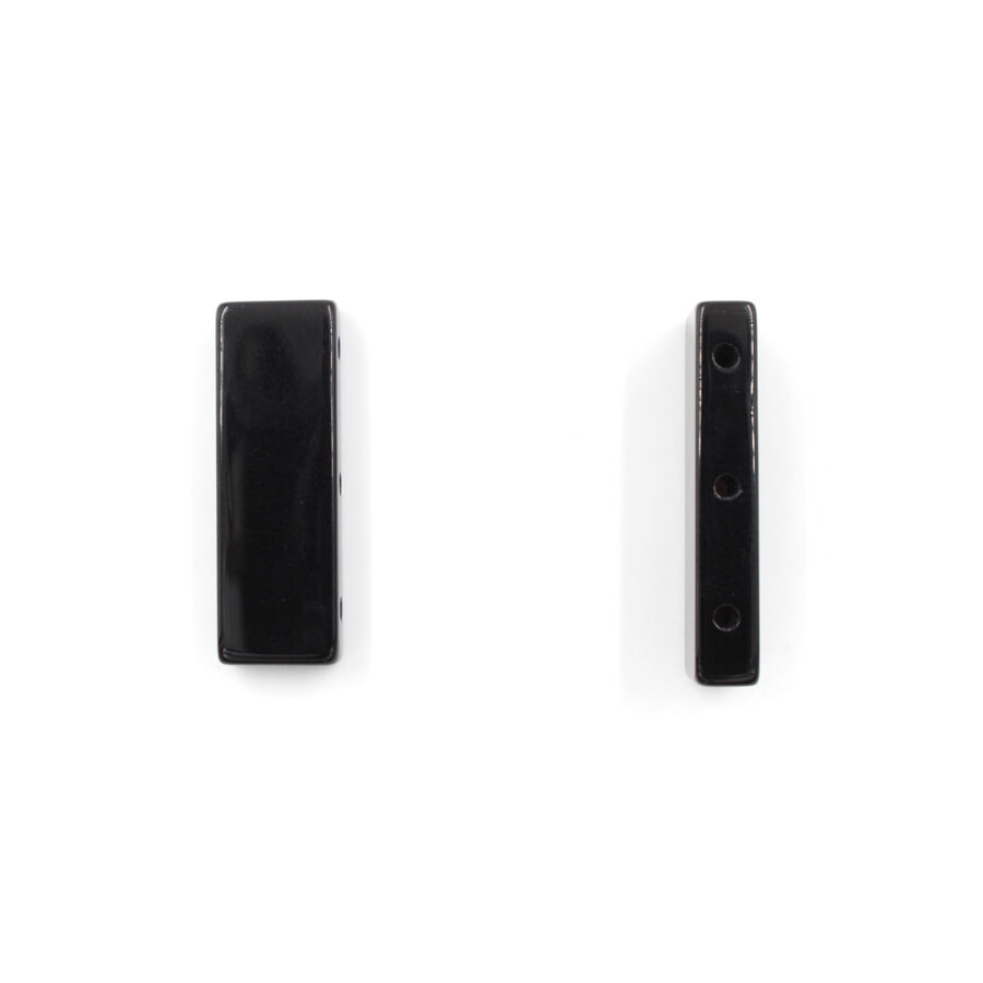 Agata Nera separatore rettangolare 30x10mm
