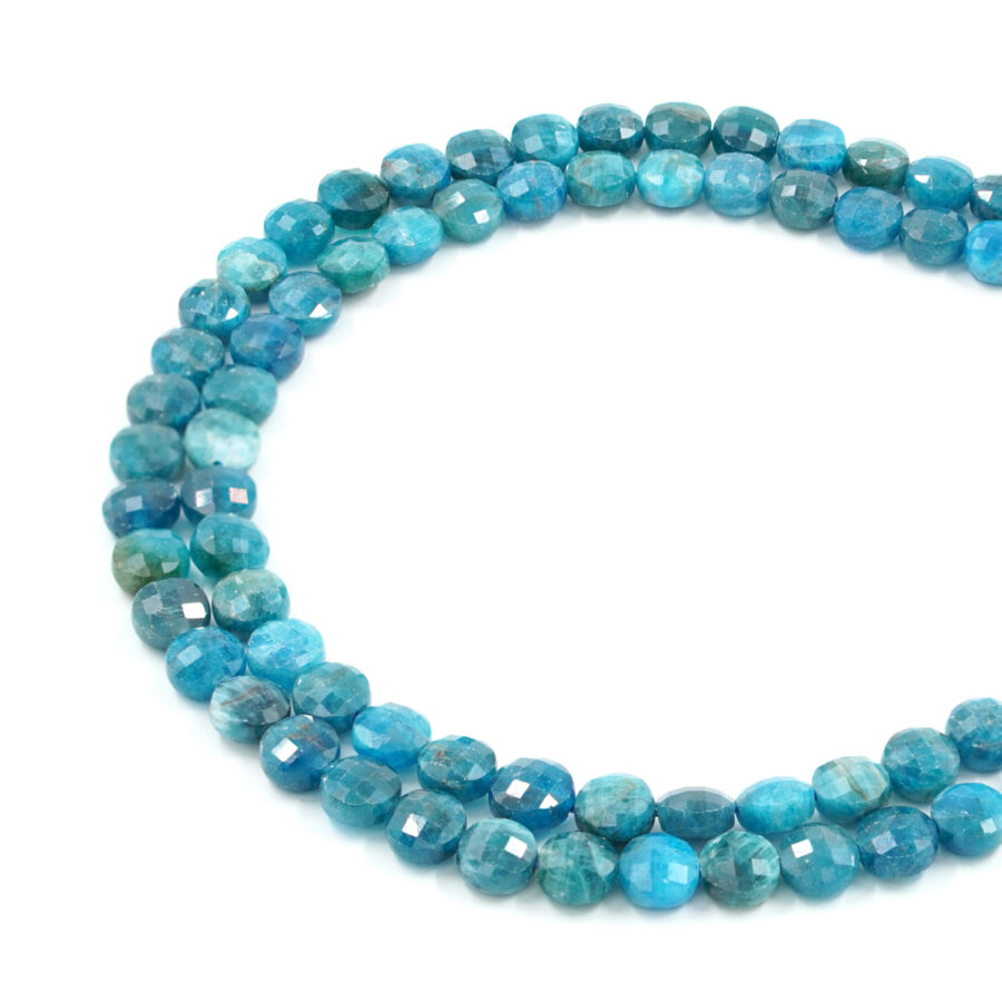 Apatite fili monete sfaccettate 8mm