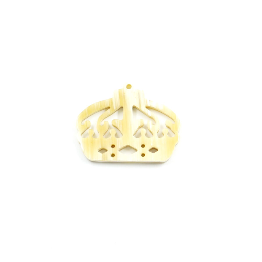 Separatore piatto in Corno forma Corona 30x40mm – Beige
